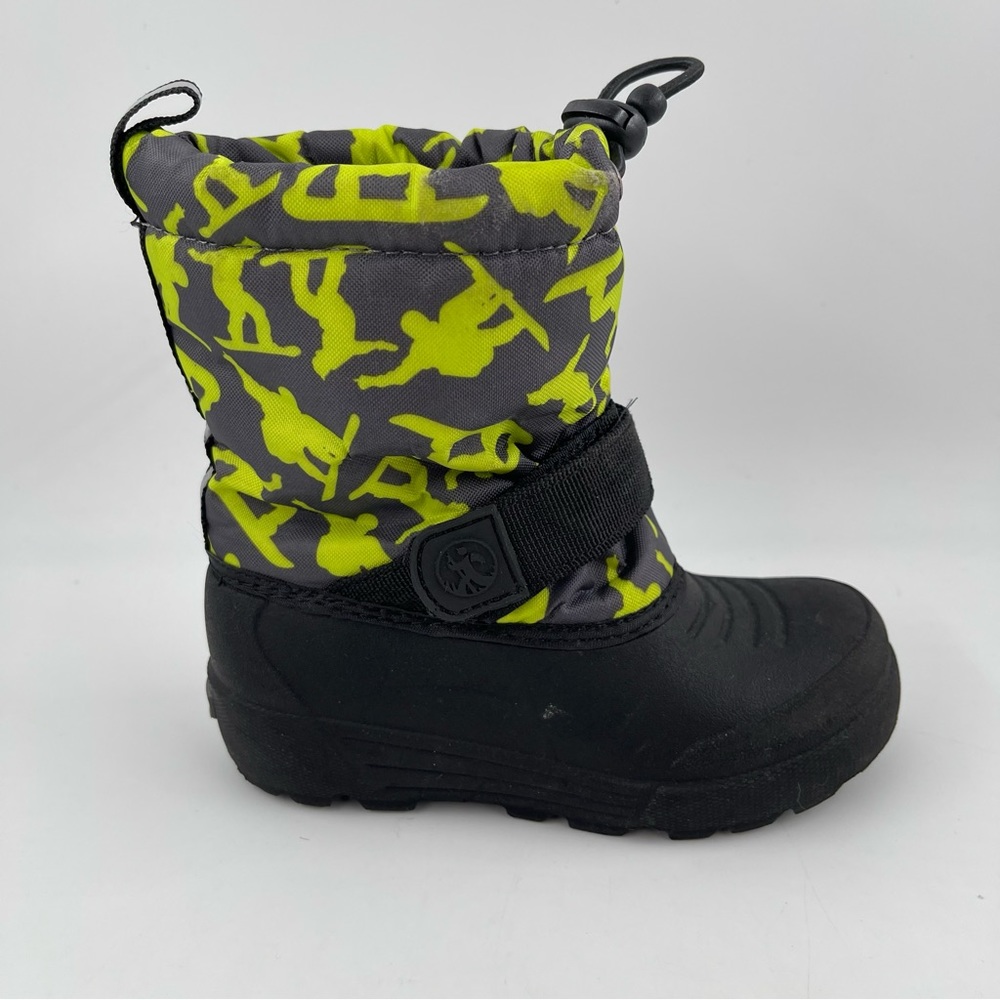 Northside Kids Frosty Green Grey Insulated Waterproof Winter Snow Boot - Size 9C